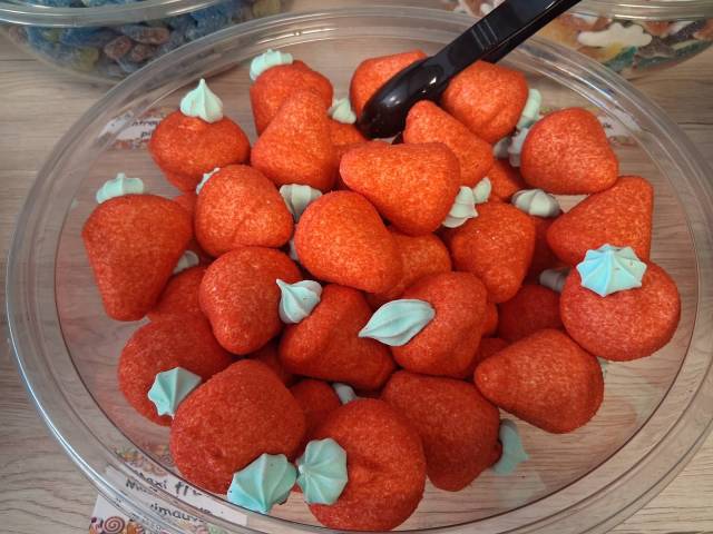 bonbon maxi fraise guimauve