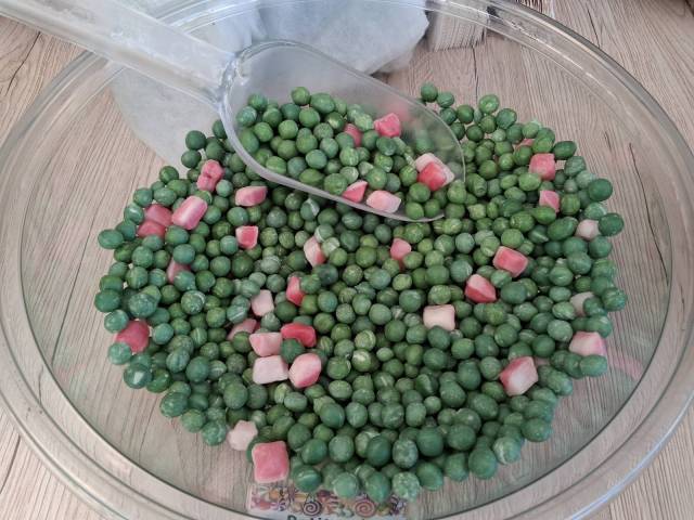 bonbon petit pois au lard