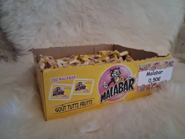 bonbon malabar tutti frutti lot de 5