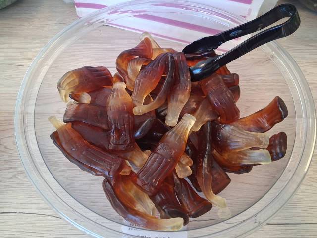 bonbon maxi bouteille de cola lisse